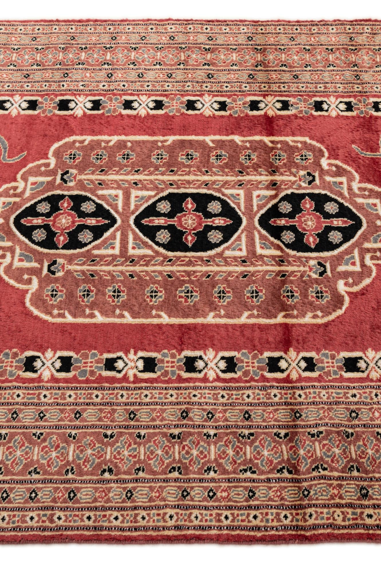 4' 2 x 6' 1 Hand Knotted Bokhara Oriental Rug