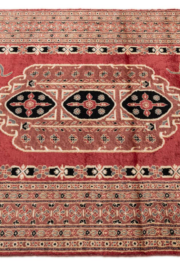 Detail image of 4' 2 x 6' 1 Hand Knotted Bokhara Oriental Rug