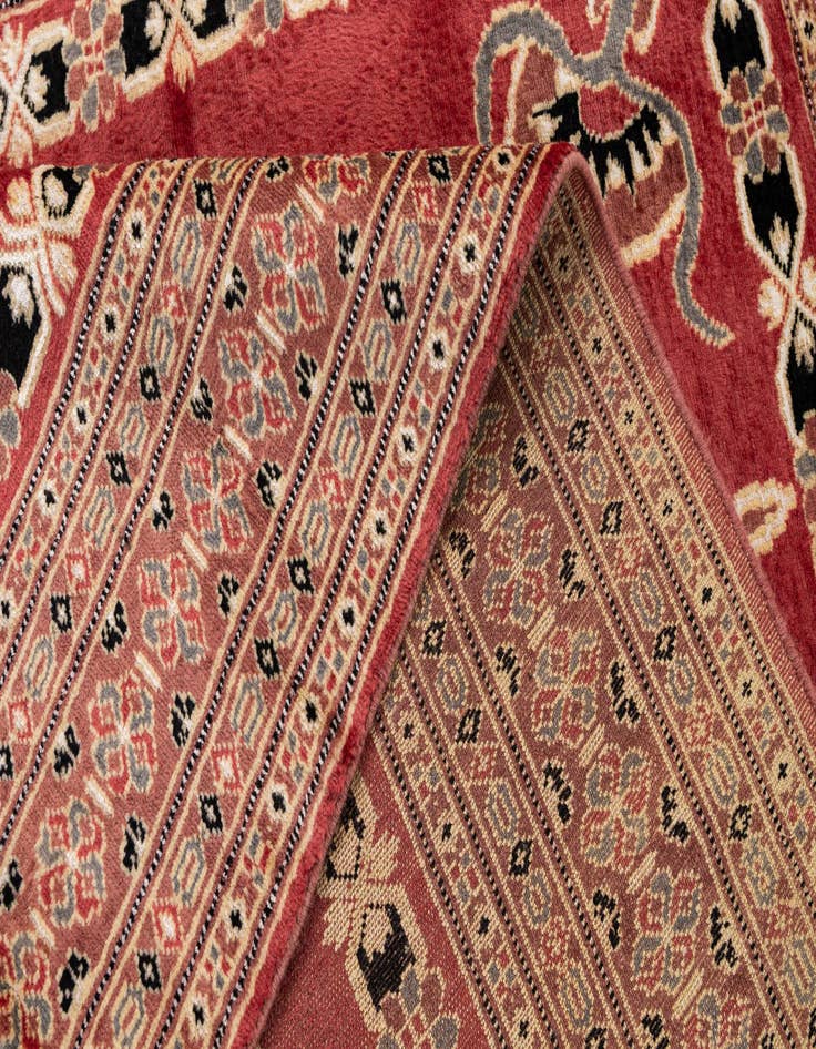 Detail image of 4' 2 x 6' 1  Hand Knotted Bokhara Oriental Rug