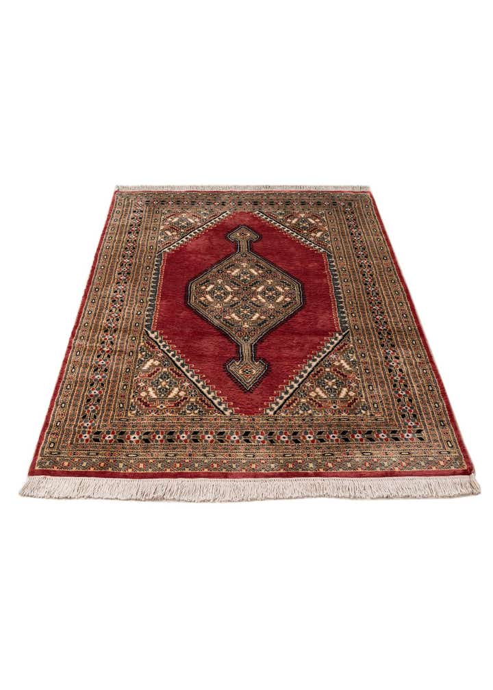 4' 4 x 6' 7 Hand Knotted Bokhara Rug