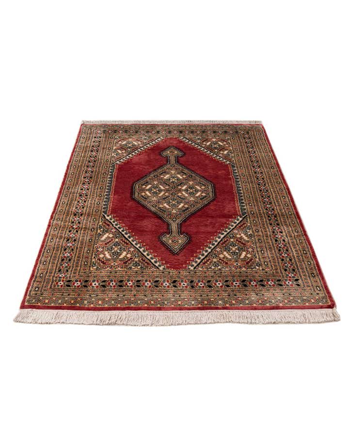 4' 4 x 6' 7 Hand Knotted Bokhara Rug