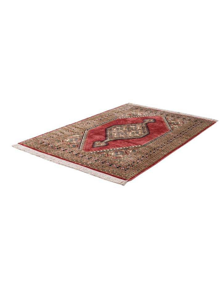 4' 4 x 6' 7 Hand Knotted Bokhara Rug