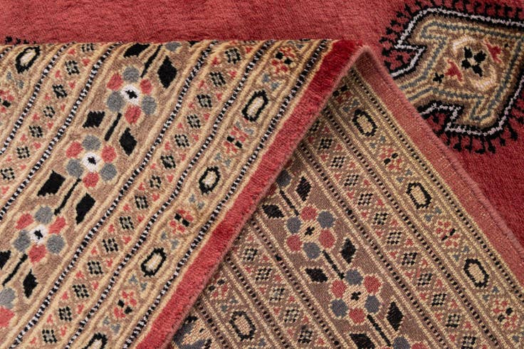 Detail image of 4' 4 x 6' 7 Hand Knotted Bokhara Rug