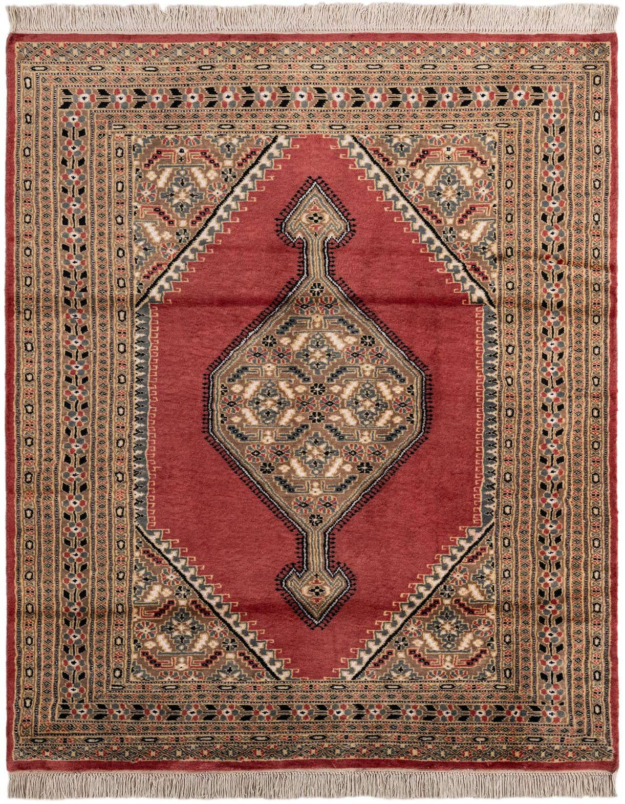 4' 4 x 6' 7 Hand Knotted Bokhara Rug