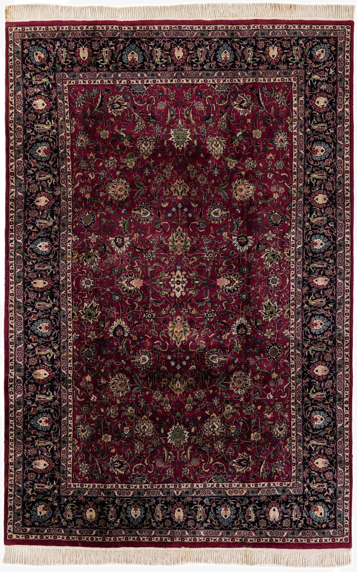 210cm x 300cm  Hand Knotted Kashan Oriental Wool Rug