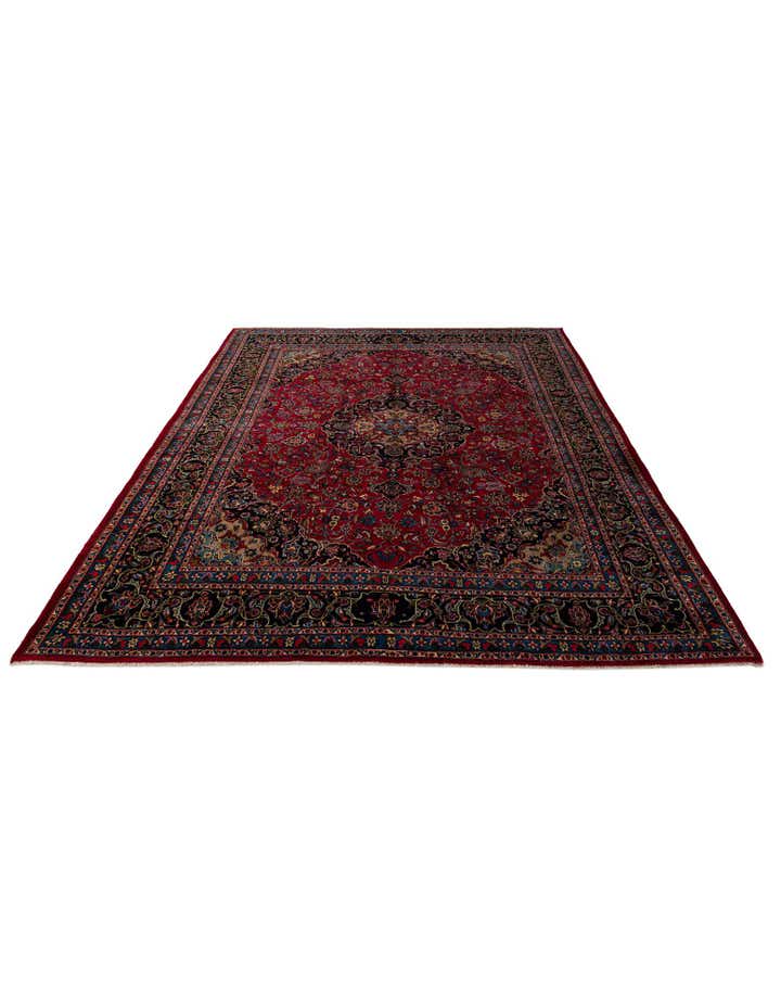 9' 10 x 12' 4 Hand Knotted Kashmar Persian Wool Rug