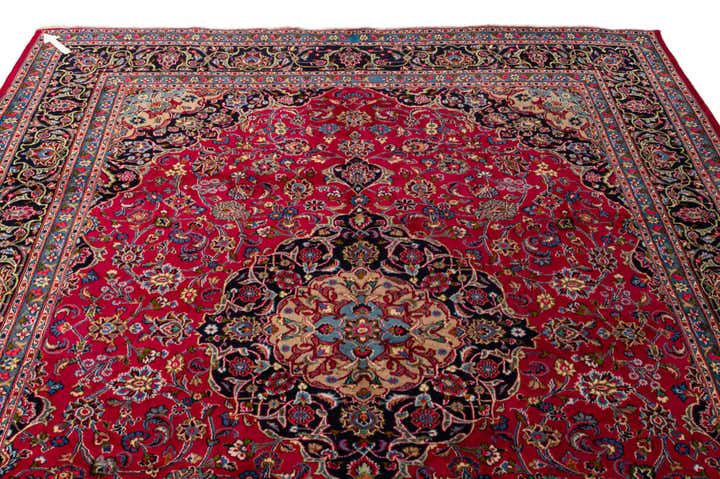 9' 10 x 12' 4 Hand Knotted Kashmar Persian Wool Rug