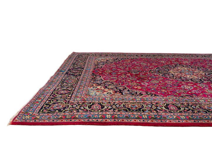 9' 10 x 12' 4 Hand Knotted Kashmar Persian Wool Rug