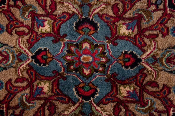 9' 10 x 12' 4 Hand Knotted Kashmar Persian Wool Rug