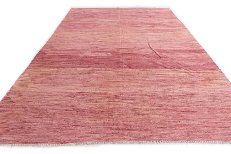 Detail image of 6' 6 x 9' 8 Hand Woven Kilim Modern Wool Rug