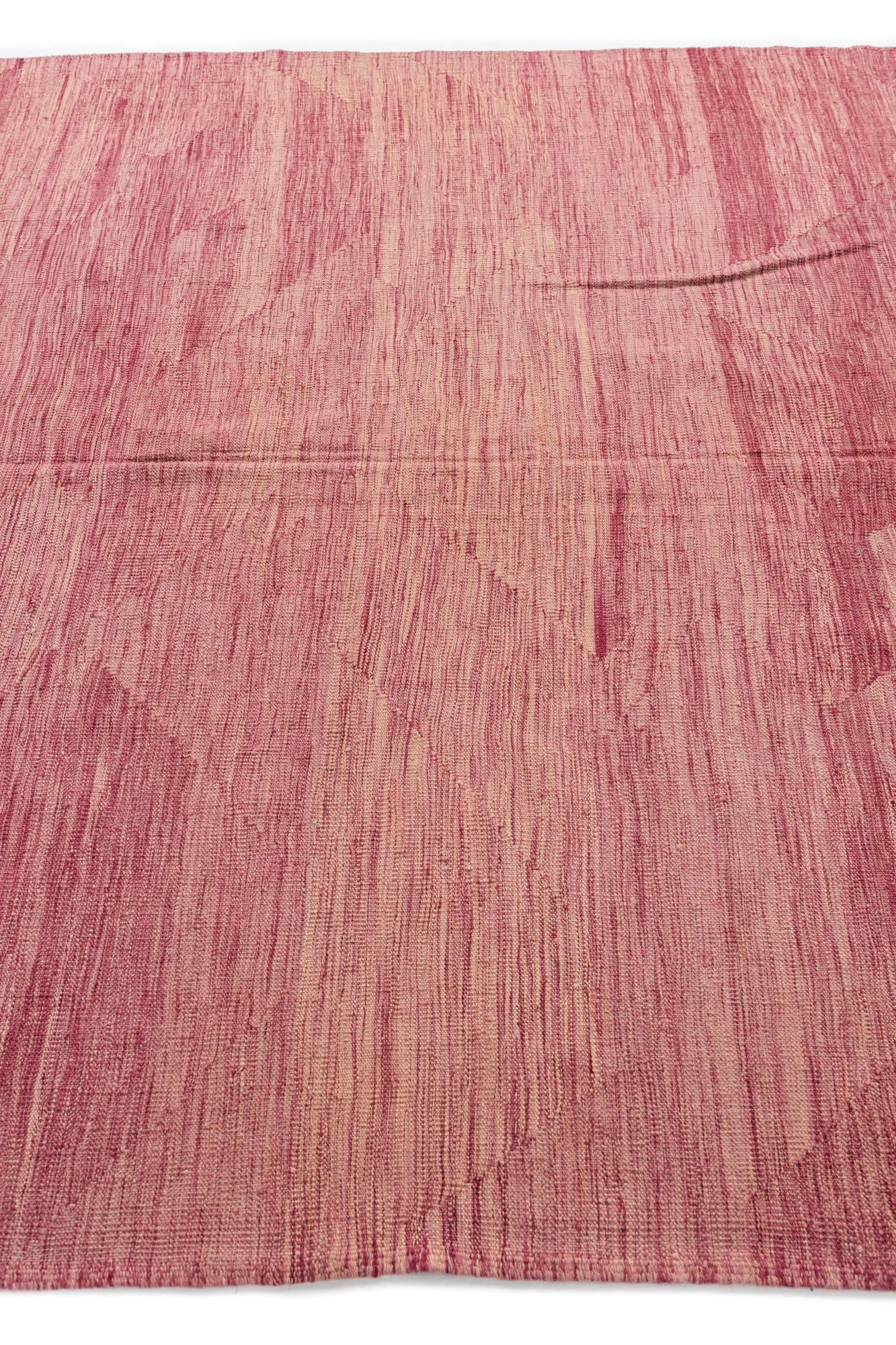 6' 6 x 9' 8 Hand Woven Kilim Modern Wool Rug