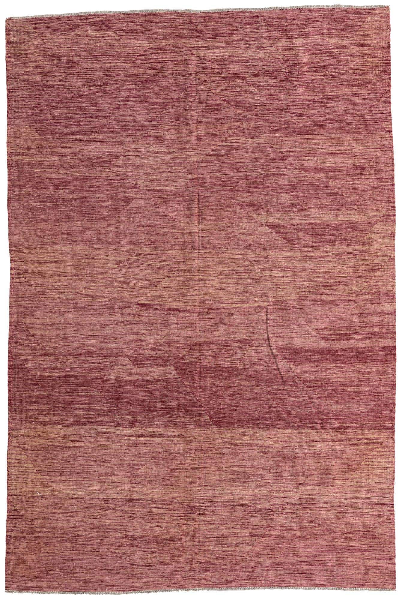 6' 6 x 9' 8 Hand Woven Kilim Modern Wool Rug