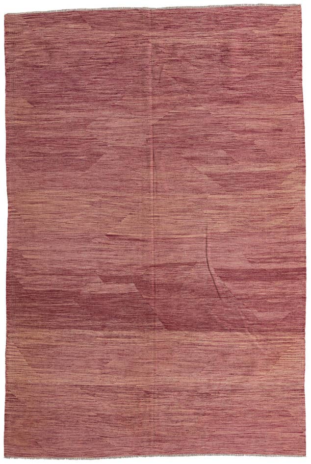 Detail image of 6' 6 x 9' 8 Hand Woven Kilim Modern Wool Rug