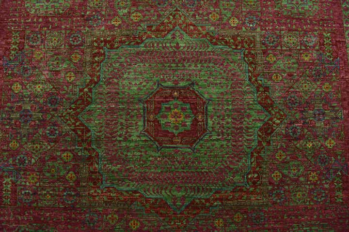 6' 11 x 9' 10 Hand Knotted Mamluk Ziegler Rug