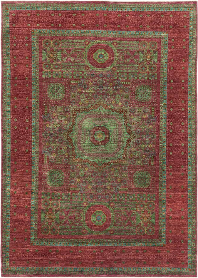 Detail image of 6' 11 x 9' 10 Hand Knotted Mamluk Ziegler Rug