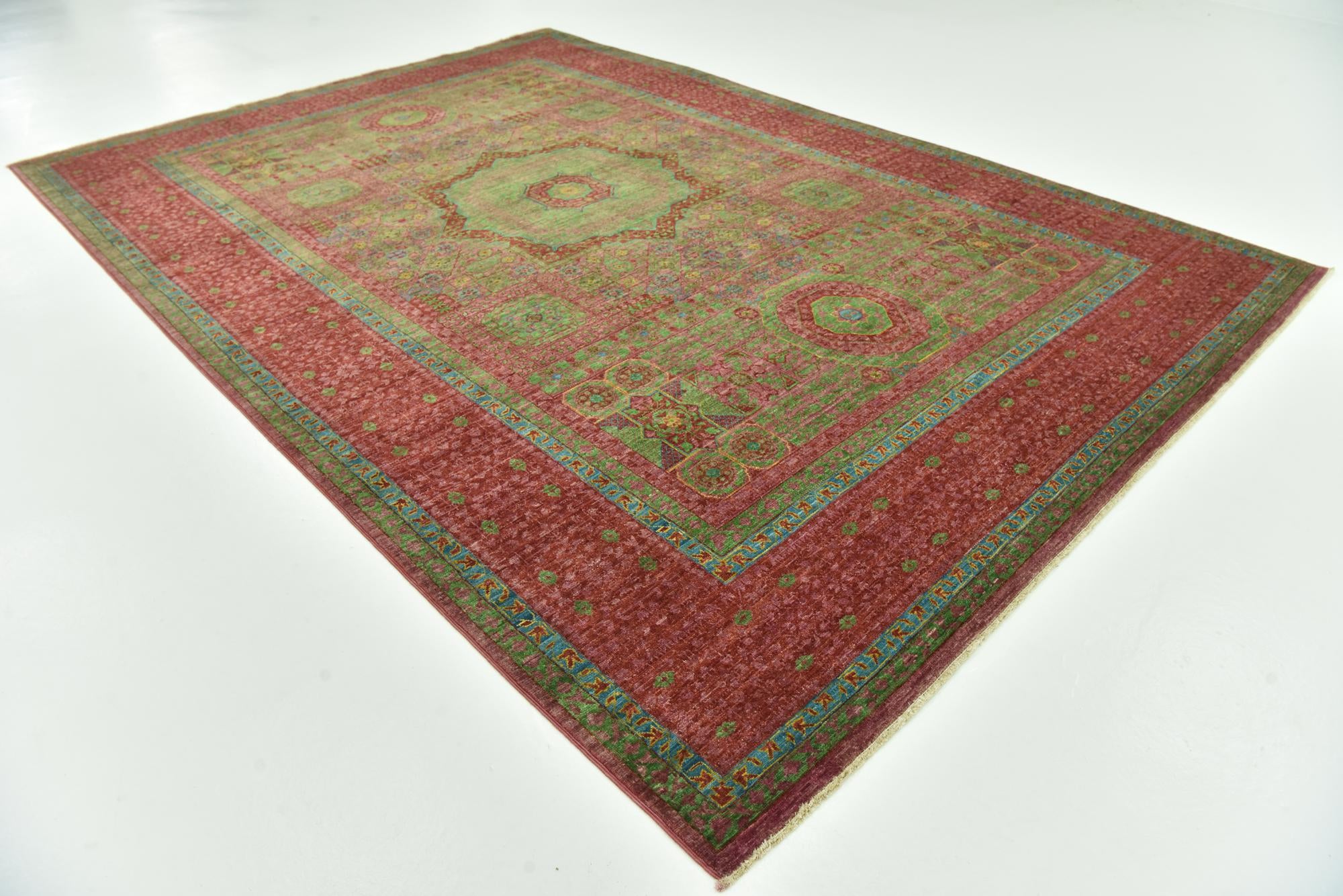 6' 11 x 9' 11 Hand Knotted Mamluk Ziegler Rug