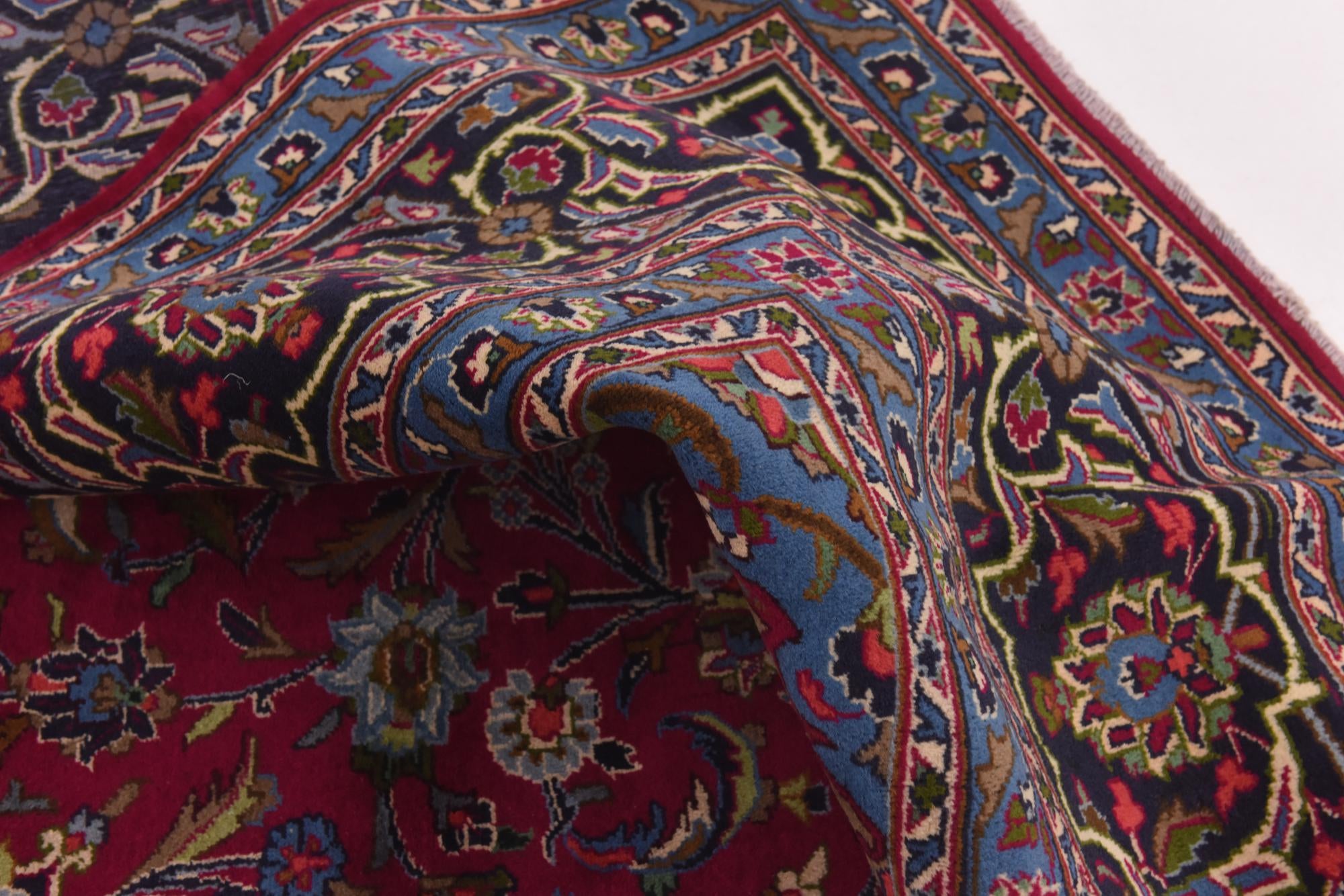 290cm x 380cm Hand Knotted Mashad Persian Wool Rug