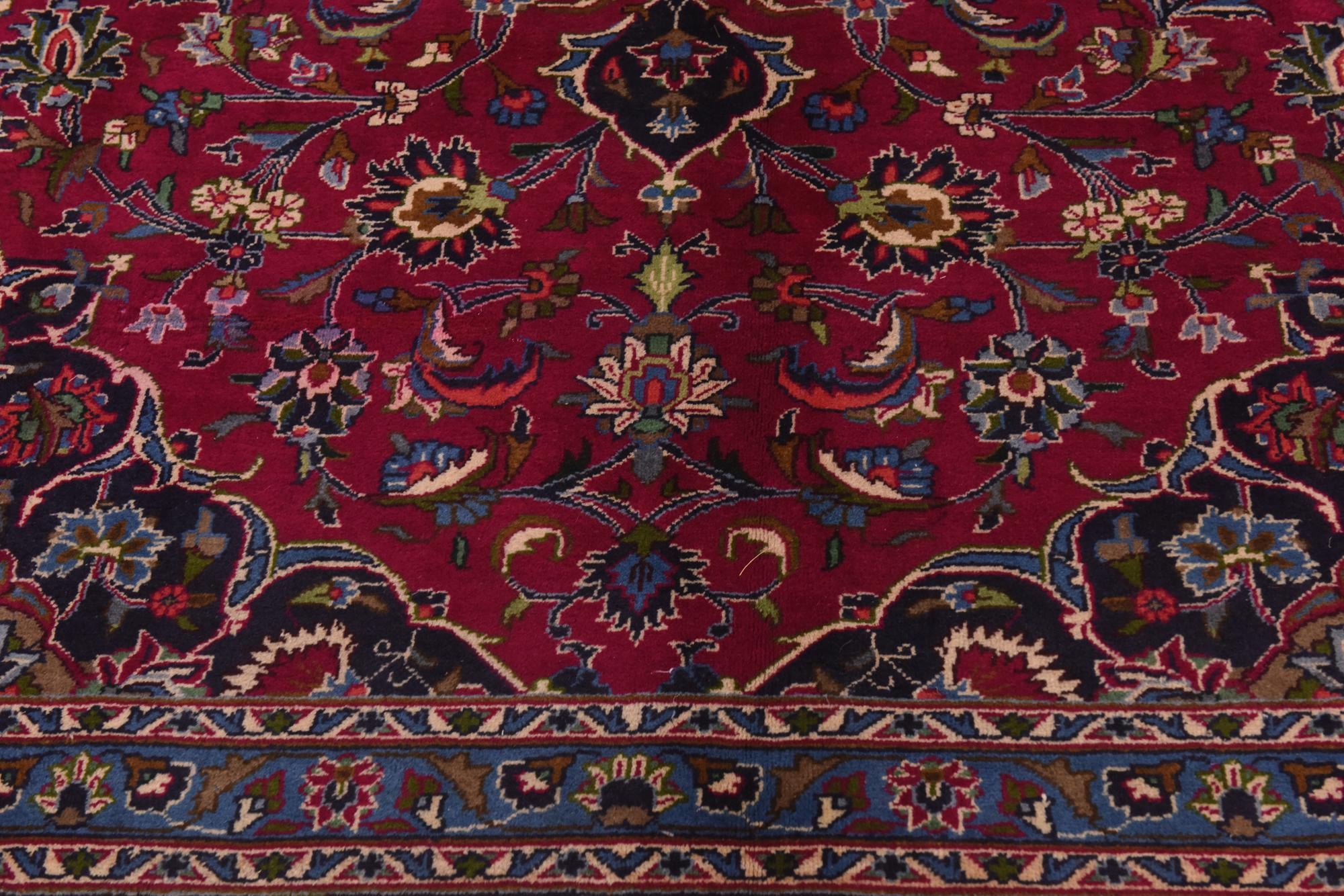 290cm x 380cm Hand Knotted Mashad Persian Wool Rug