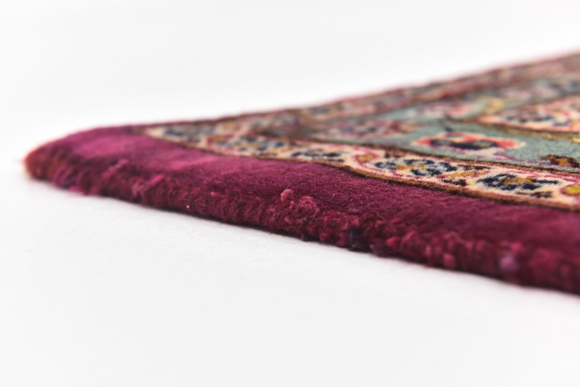 9' 9 x 12' 9 Hand Knotted Mashad Persian Wool Rug