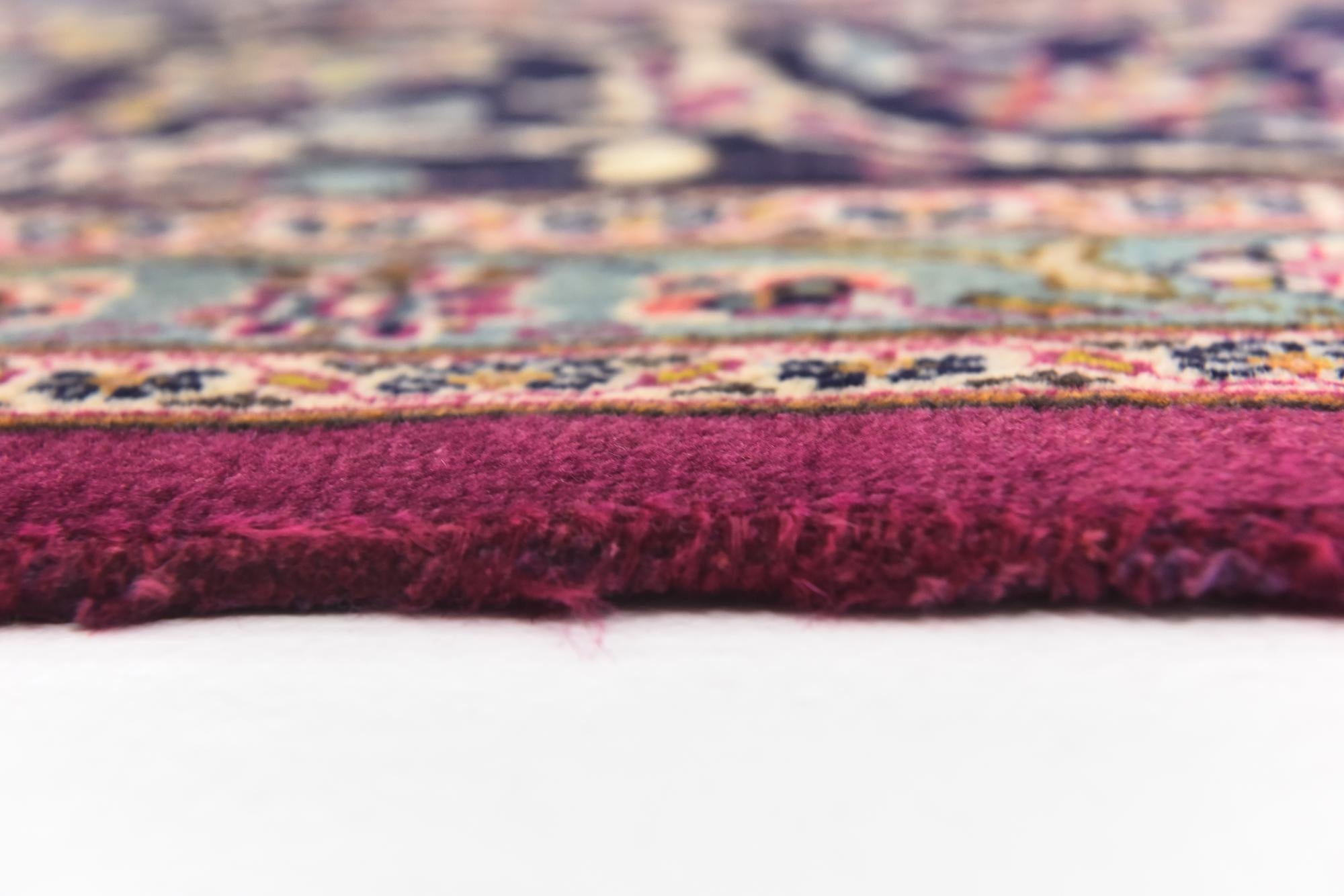 9' 9 x 12' 9 Hand Knotted Mashad Persian Wool Rug