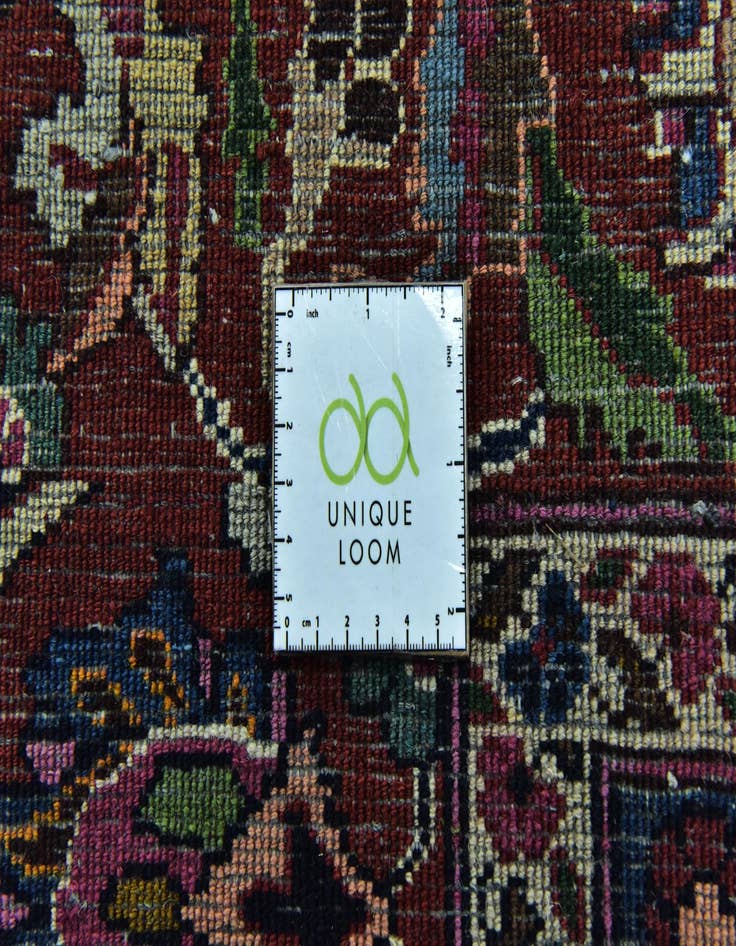 Detail image of 9' 8 x 12' 6  Hand Knotted Mashad Persian Wool Rug