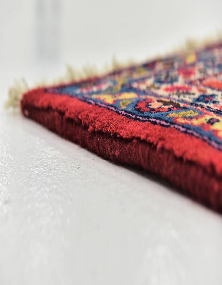 Detail image of 9' 8 x 12' 6  Hand Knotted Mashad Persian Wool Rug