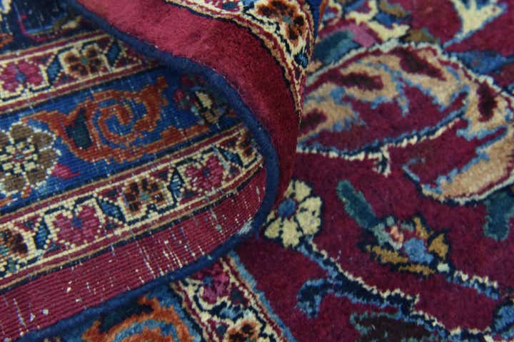 9' 10 x 12' 10 Hand Knotted Mashad Persian Wool Rug