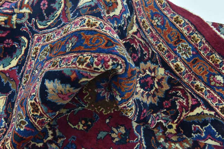9' 10 x 12' 10 Hand Knotted Mashad Persian Wool Rug