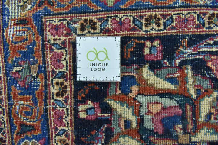 9' 10 x 12' 10 Hand Knotted Mashad Persian Wool Rug