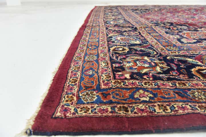 9' 10 x 12' 10 Hand Knotted Mashad Persian Wool Rug