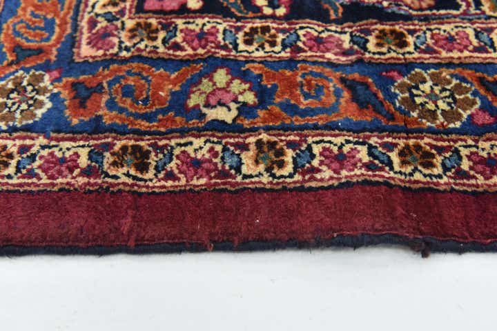 9' 10 x 12' 10 Hand Knotted Mashad Persian Wool Rug
