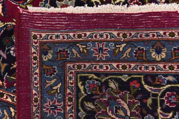 9' 8 x 13' Hand Knotted Mashad Persian Wool Rug