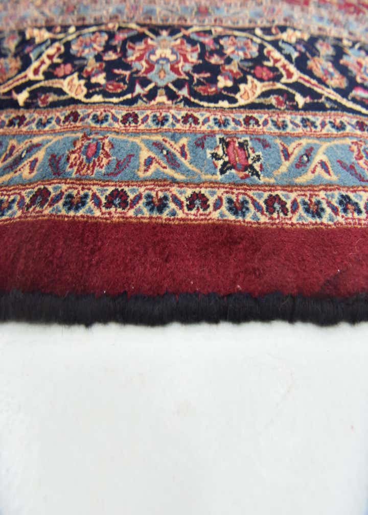 9' 7 x 12' 8 Hand Knotted Mashad Persian Wool Rug