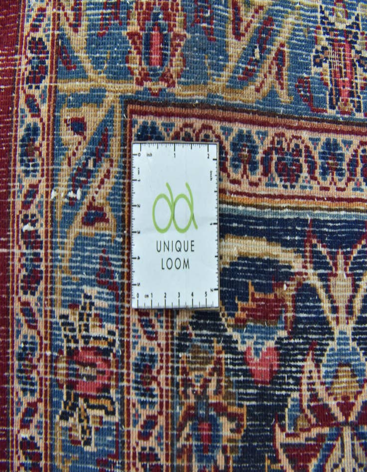 Detail image of 9' 7 x 12' 8  Hand Knotted Mashad Persian Wool Rug