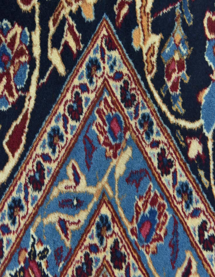 Detail image of 9' 7 x 12' 8  Hand Knotted Mashad Persian Wool Rug