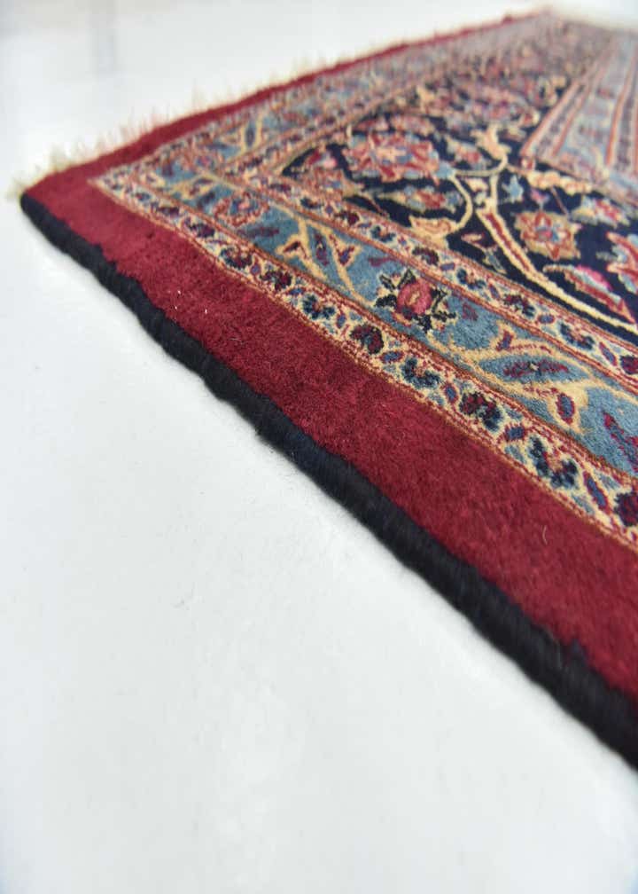 9' 7 x 12' 8 Hand Knotted Mashad Persian Wool Rug