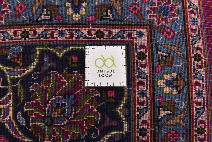 Detail image of 9' 9 x 12' 9 Hand Knotted Mashad Persian Wool Rug