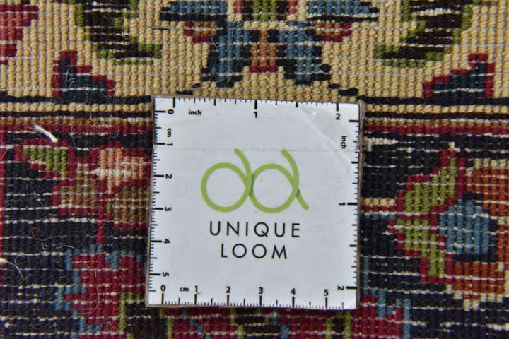 9' 6 x 12' 7 Hand Knotted Mashad Persian Wool Rug