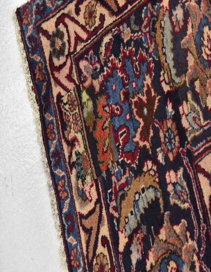 Detail image of 9' 6 x 12' 6  Hand Knotted Mashad Persian Wool Rug