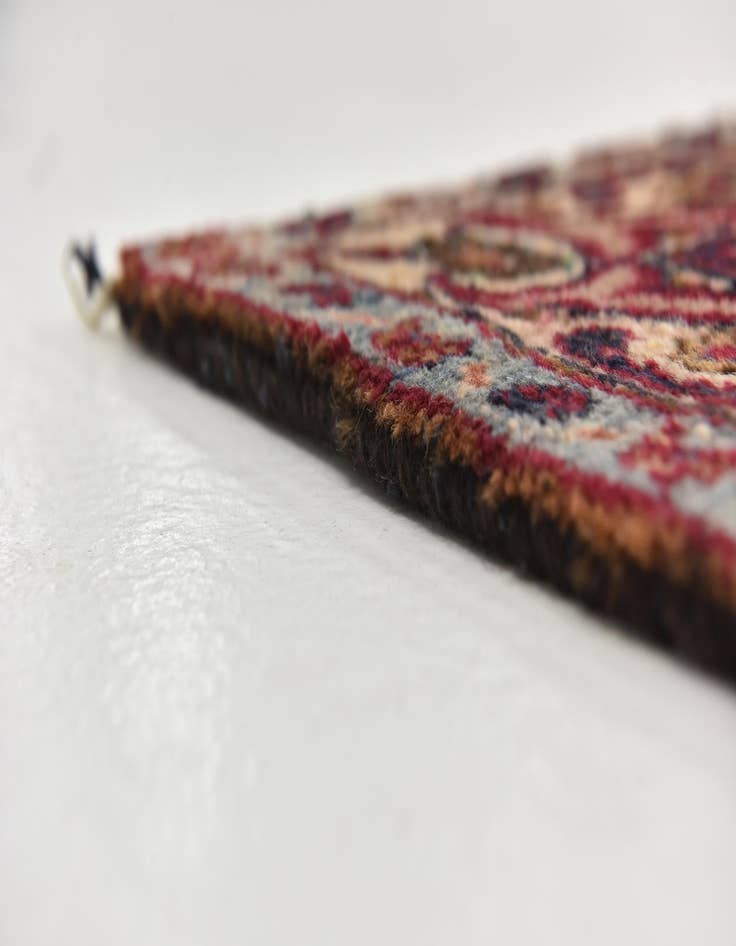 Detail image of 9' 6 x 12' 6  Hand Knotted Mashad Persian Wool Rug