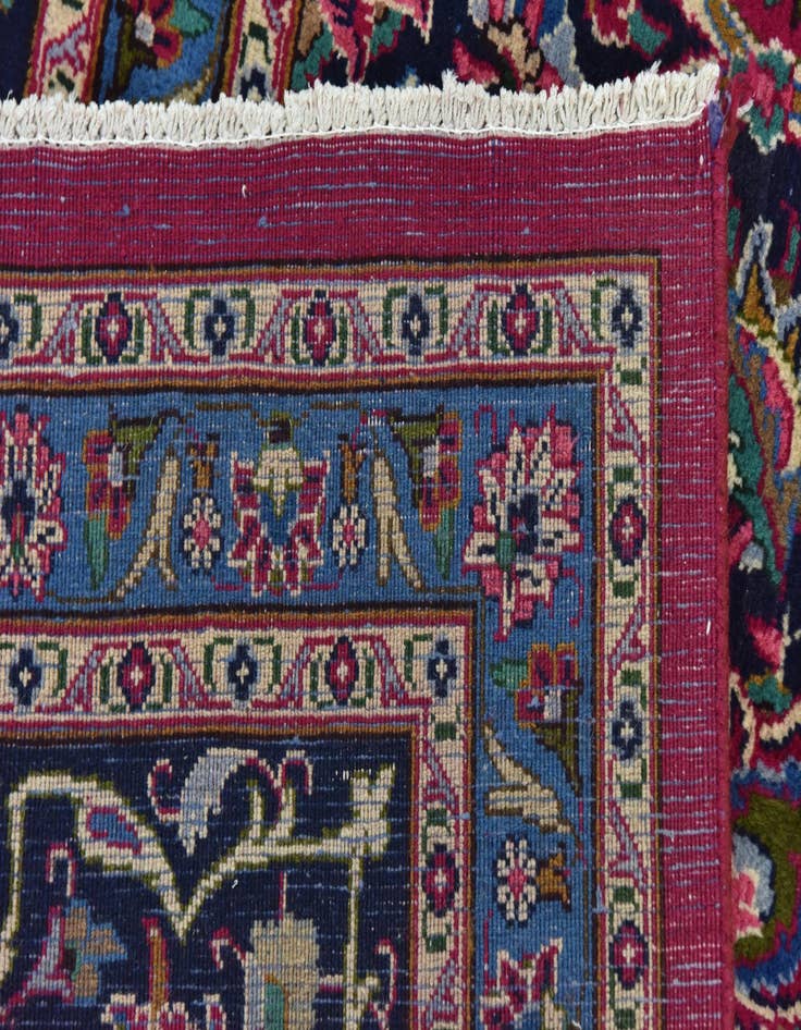 Detail image of 9' 10 x 13' 5 Hand Knotted Mashad Persian Wool Rug