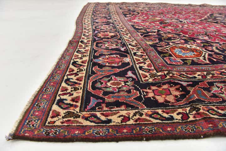 9' 10 x 12' 7 Hand Knotted Mashad Persian Wool Rug