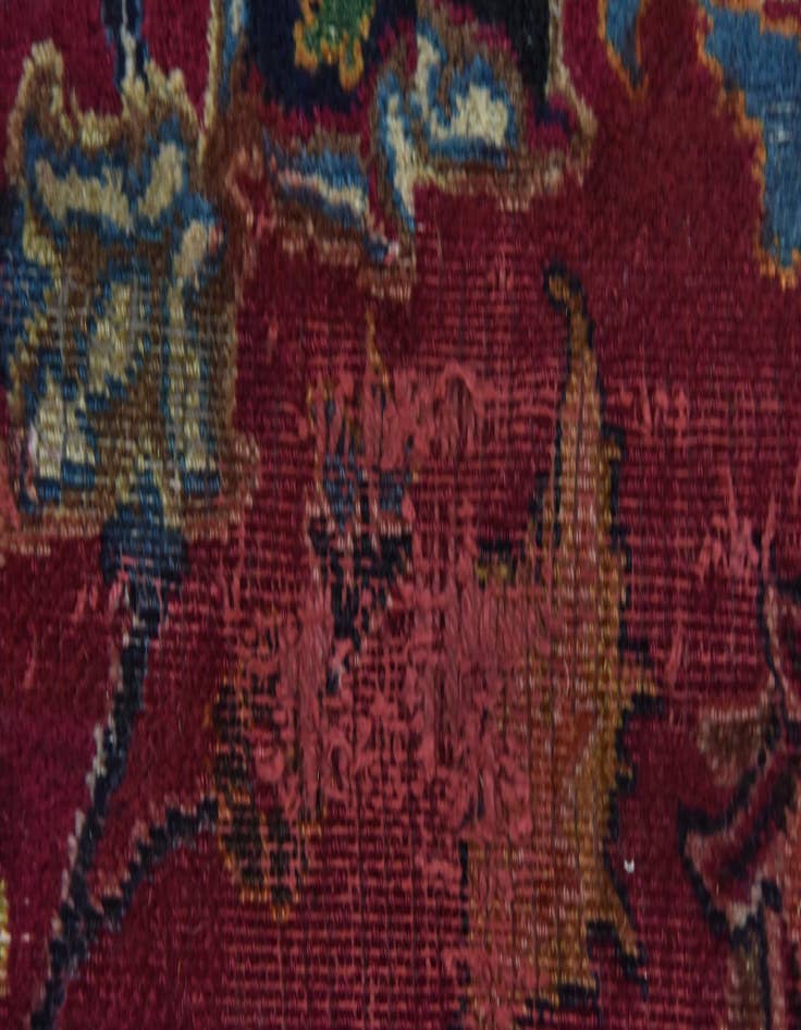 Detail image of 9' 8 x 13'  Hand Knotted Mashad Persian Wool Rug