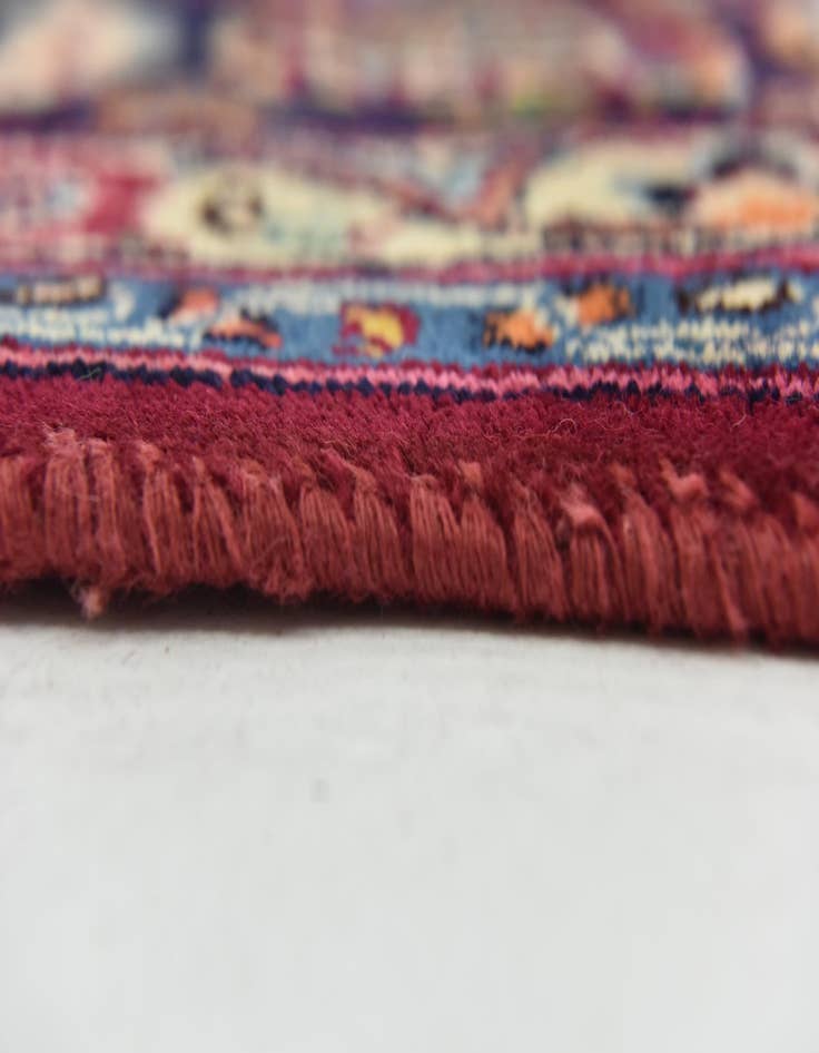 Detail image of 9' 8 x 13'  Hand Knotted Mashad Persian Wool Rug