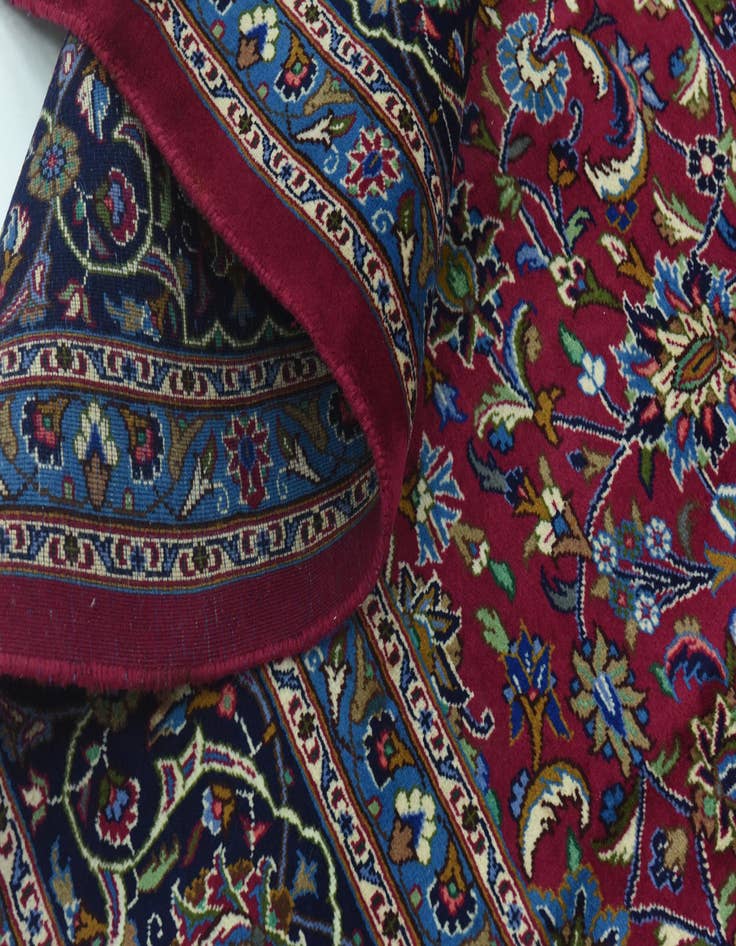 Detail image of 9' 8 x 12' 10  Hand Knotted Mashad Persian Wool Rug