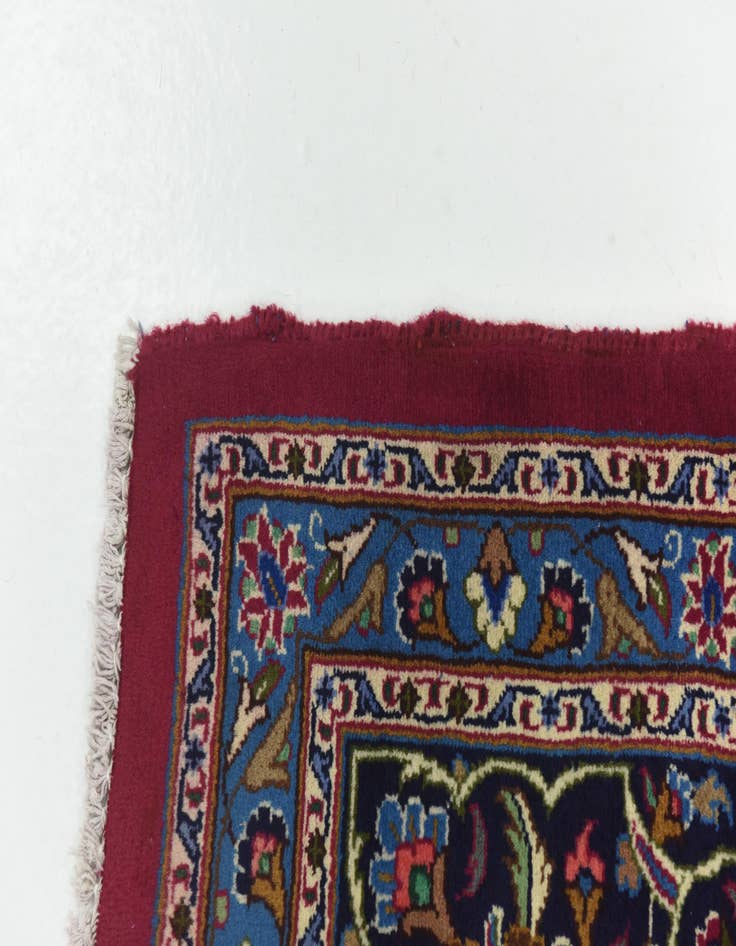 Detail image of 9' 8 x 12' 10  Hand Knotted Mashad Persian Wool Rug