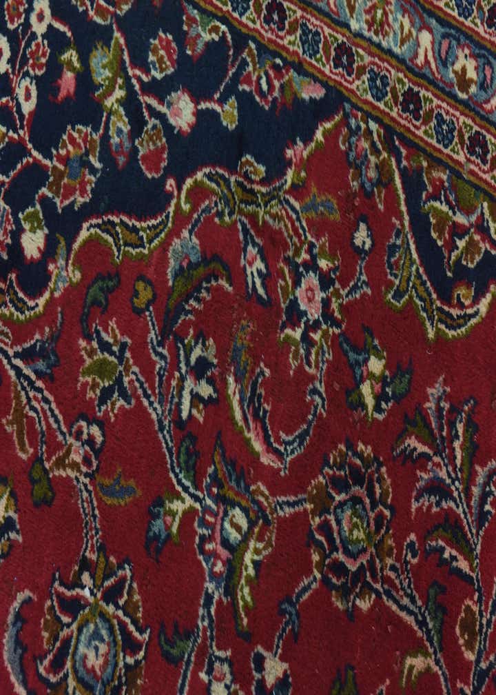 9' 9 x 12' 7 Hand Knotted Mashad Persian Wool Rug