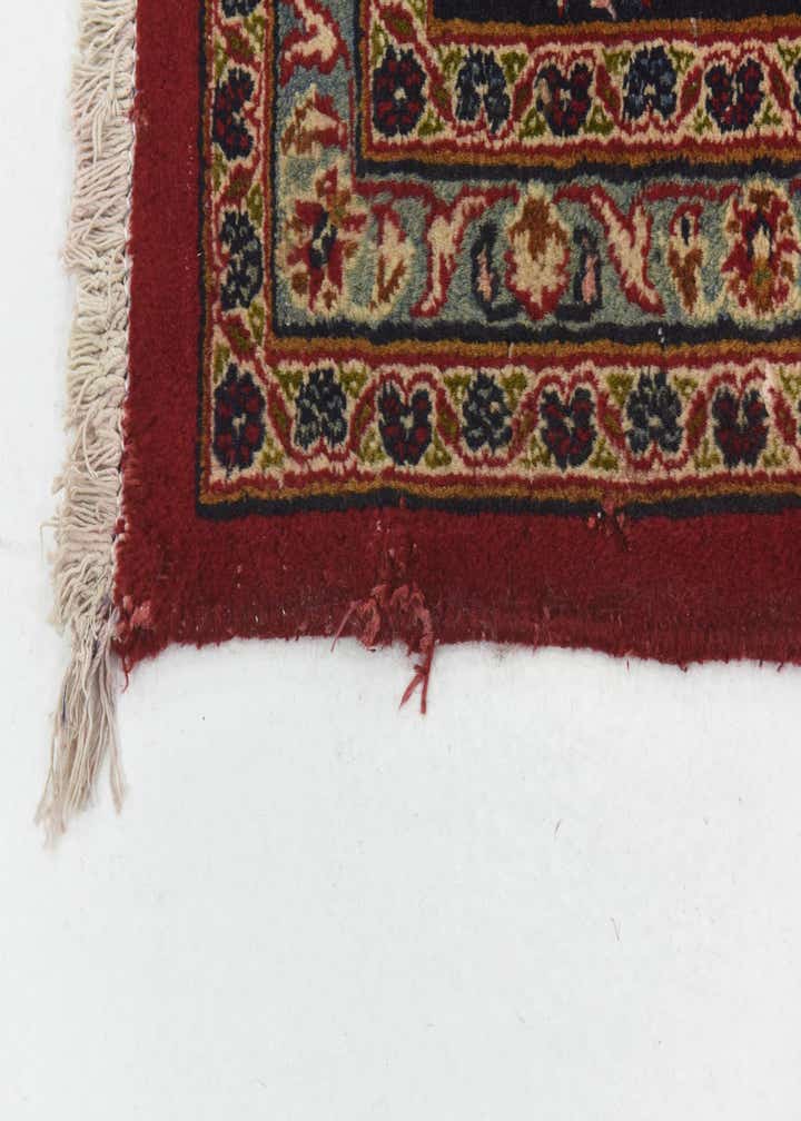 9' 9 x 12' 7 Hand Knotted Mashad Persian Wool Rug