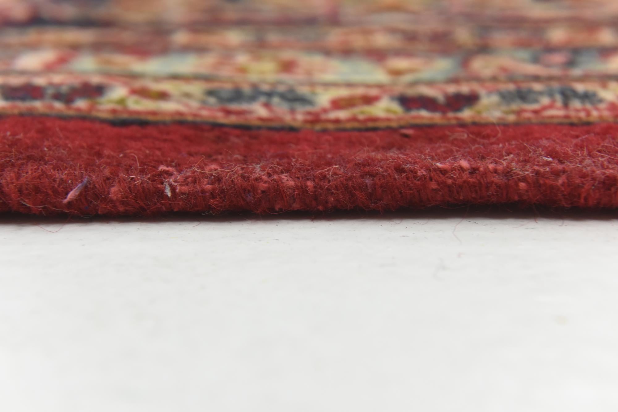 9' 9 x 12' 7 Hand Knotted Mashad Persian Wool Rug