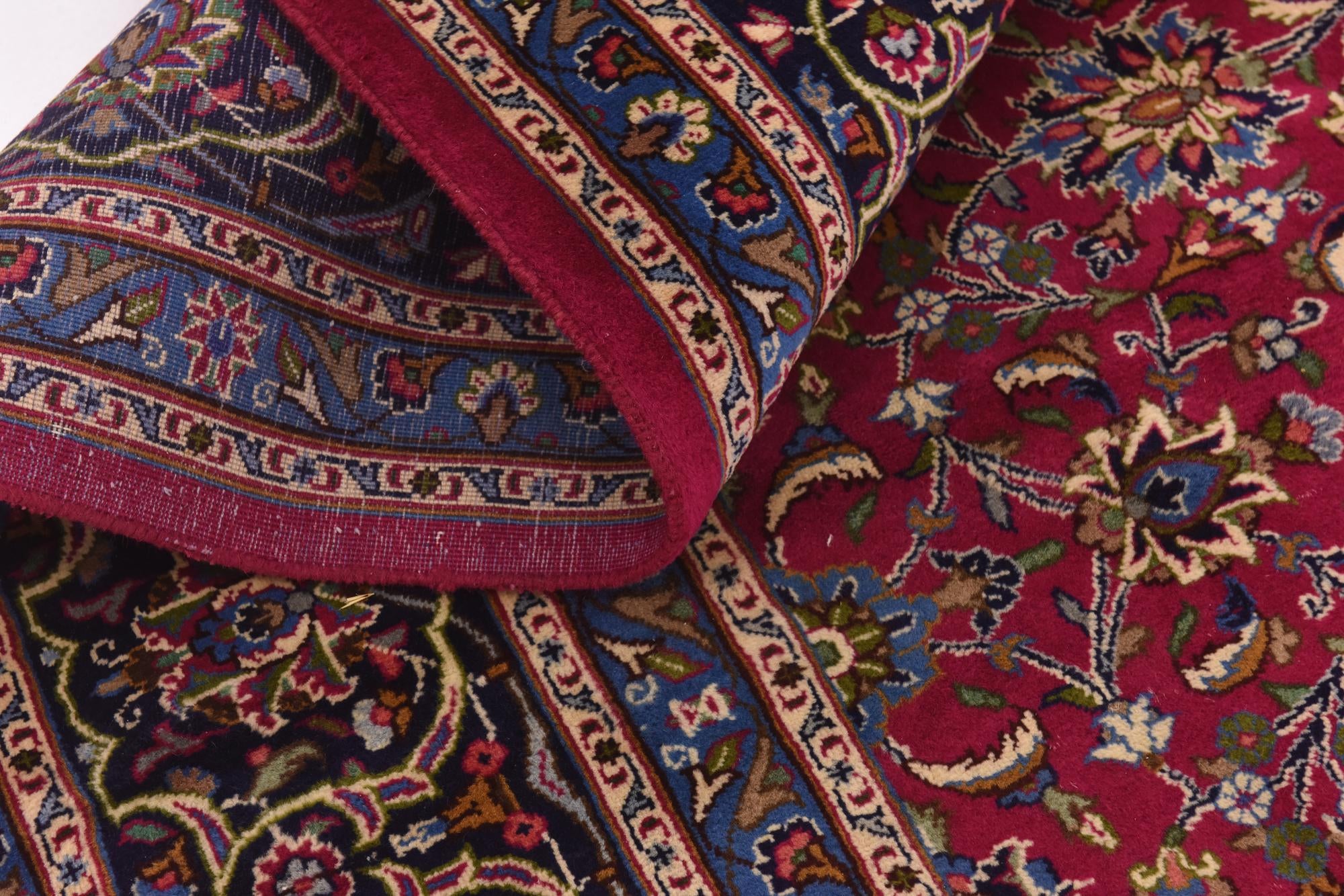 300cm x 390cm Hand Knotted Mashad Persian Wool Rug